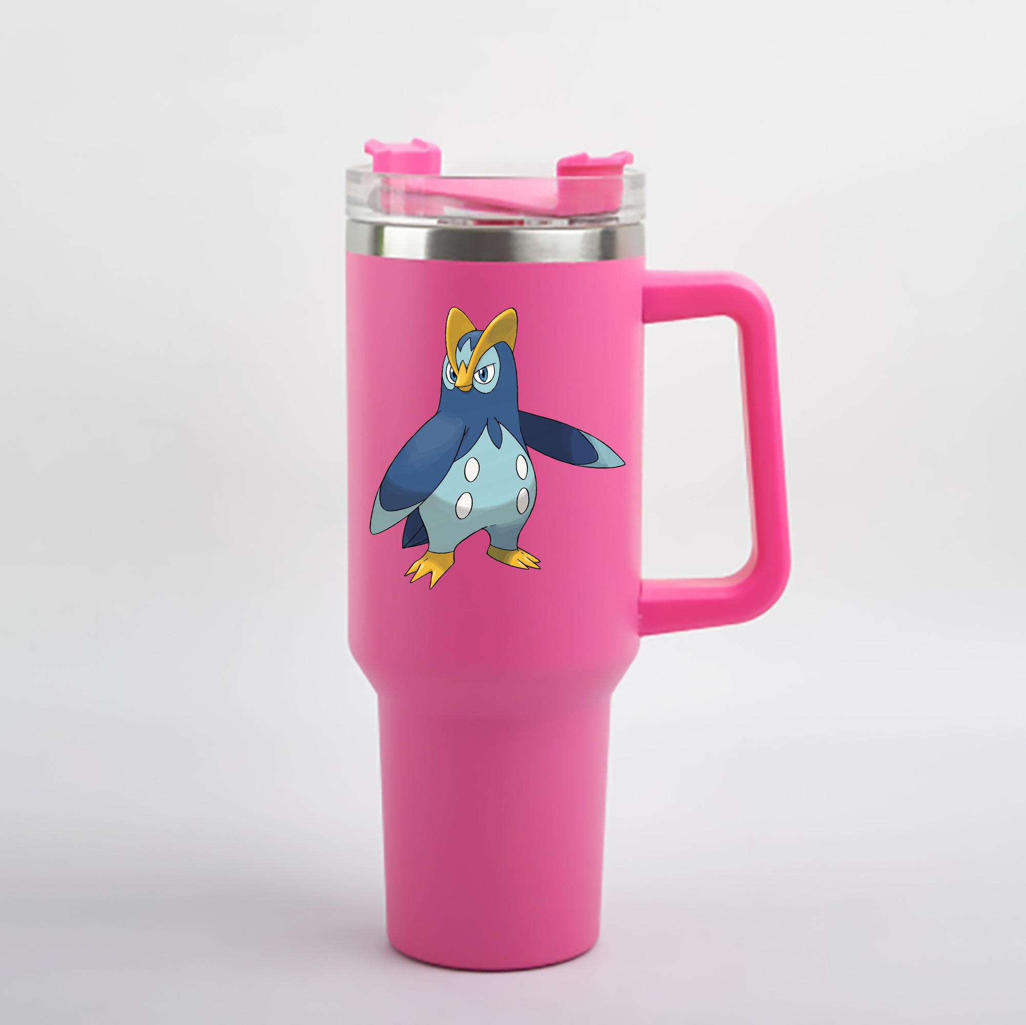 （画像用） ポケットモンスター Pokémon 1200mL車用タンブラー - クリスタルステッカー（プラスチックストロー付き）